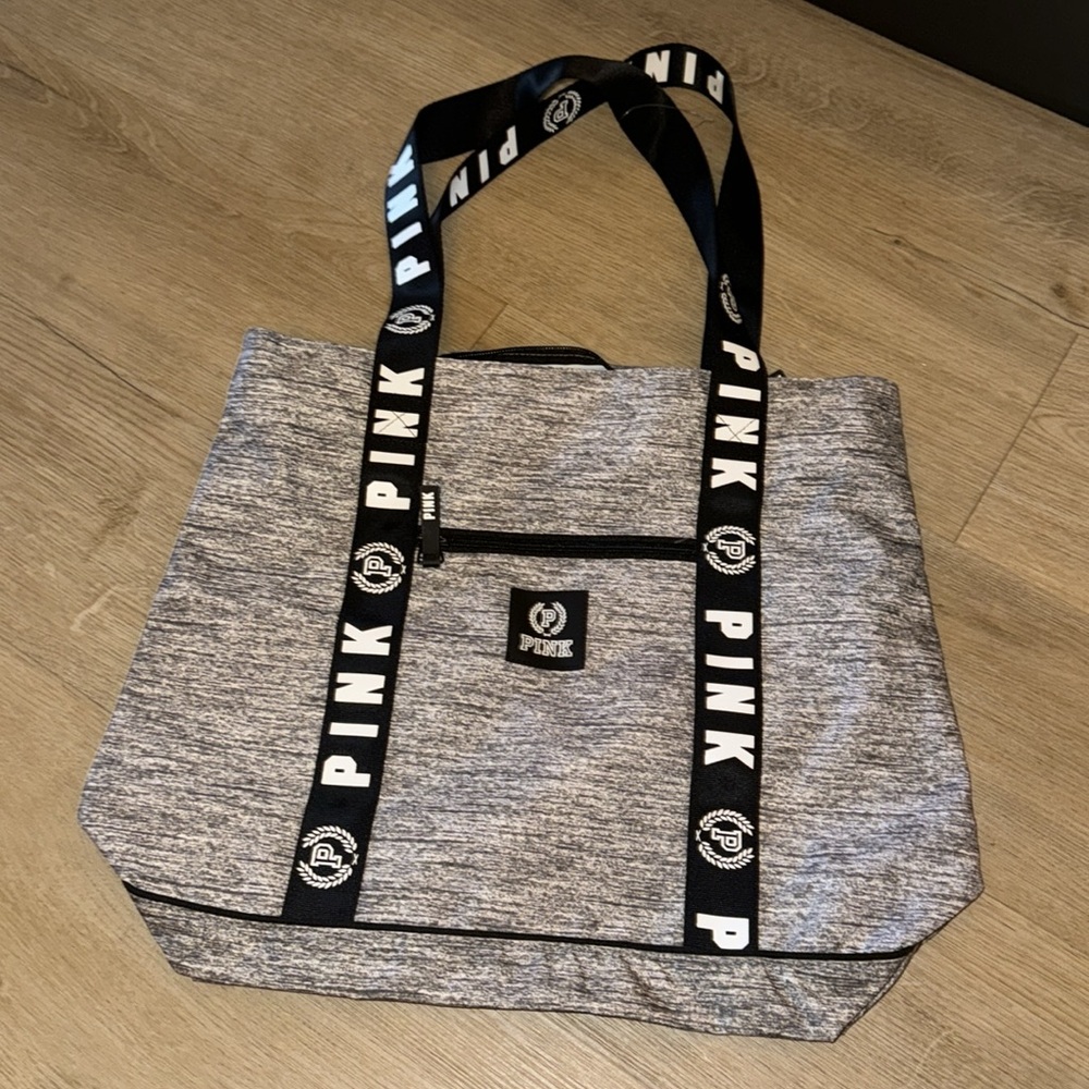 Victoria's Secret PINK Grey Tote Bag - Picture 2 of 8